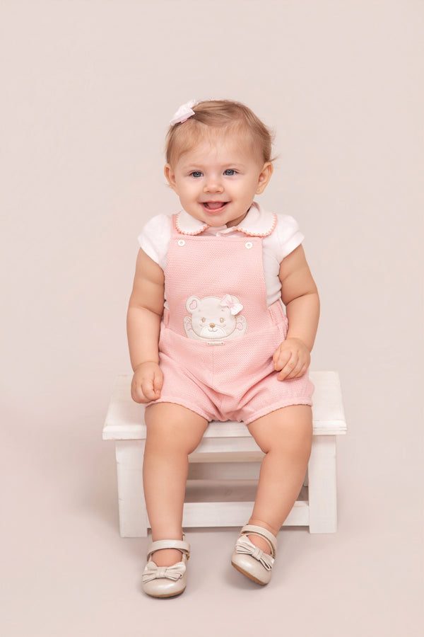 Conjunto Feminino Body com Jardineira Bordada Paraíso
