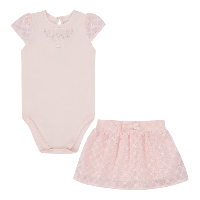 Conjunto Body Bordado com Saia em Lese Paraíso - Image 5