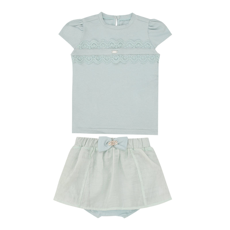 Conjunto Feminino Blusa e Saia com Shorts Interno Paraiso - Image 2
