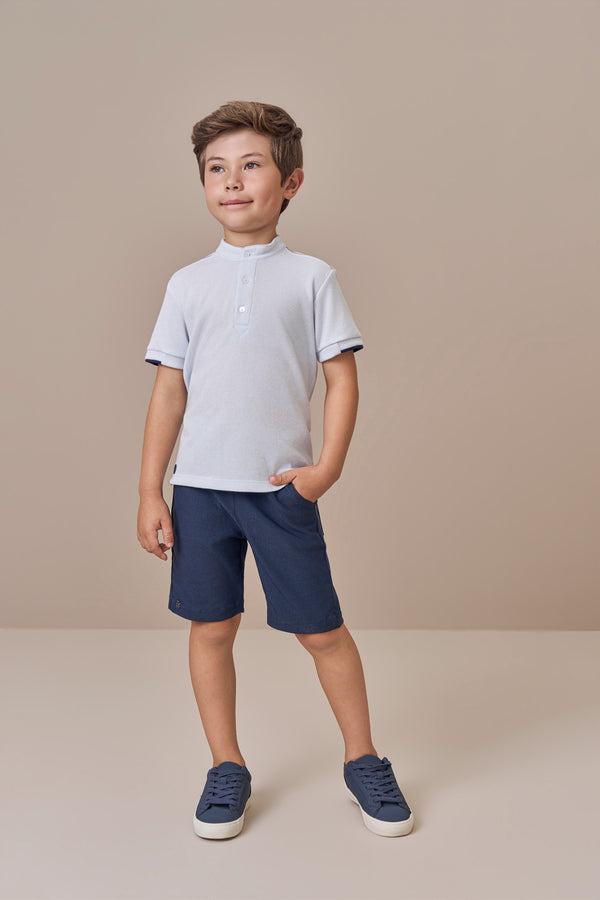 Conjunto Masculino Camisa Polo com Detalhe Galão Paraiso