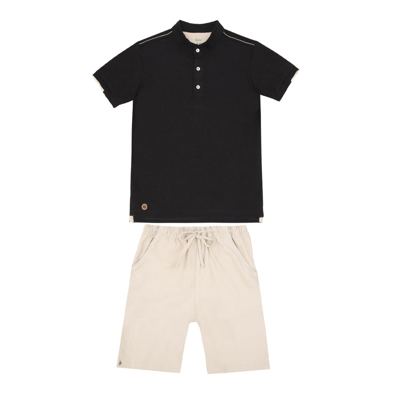 Conjunto Masculino Camisa Polo com Detalhe Galão Paraiso - Image 5