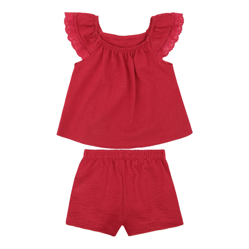 Conjunto Feminino Blusa com Pregas e Pérolas Aplicadas + Shorts Paraiso - Image 5