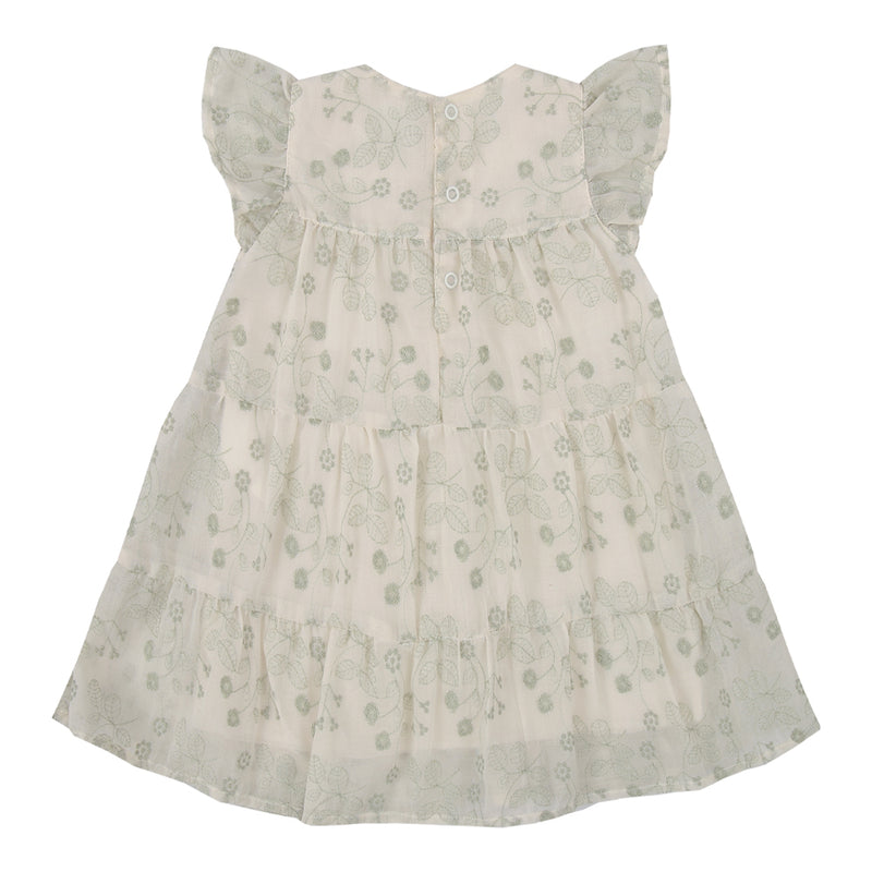 Vestido em Voil Bordado com Laço de Organza Paraiso - Image 8