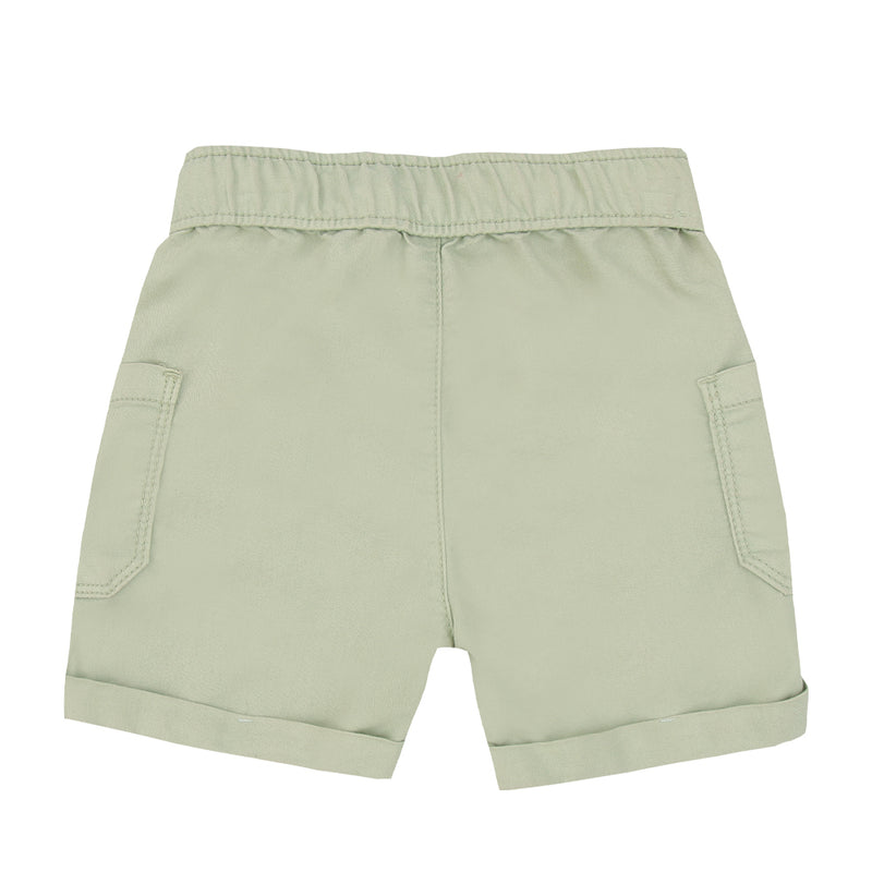 Shorts Infantil Sarja Encorpada com Cordão Ajustável e Bolsos Funcionais - Paraiso - Image 2