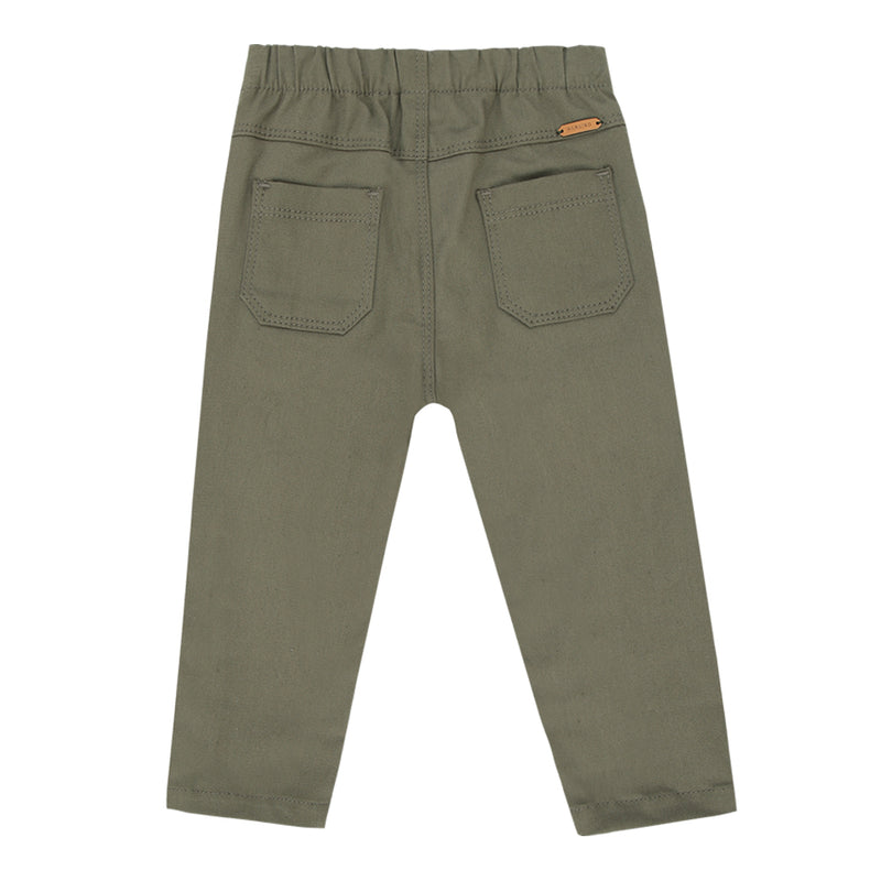 Calça Masculina Infantil Cerimônia Sarja Encorpada com Cós Elástico e Bolsos Traseiros - Paraíso - Image 2