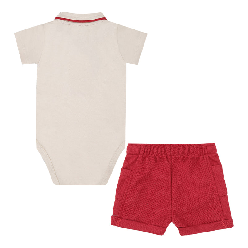 Conjunto Bebê Masculino Natal Malha Conforto com Gola Polo e Shorts Malha Versa - Image 2