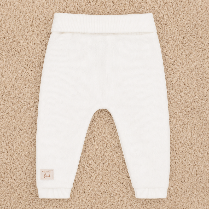 Letut Calça Avulsa Bebê Linha Amamentação em Malha Ribana com Cós Conforto — LT18283 - Image 5