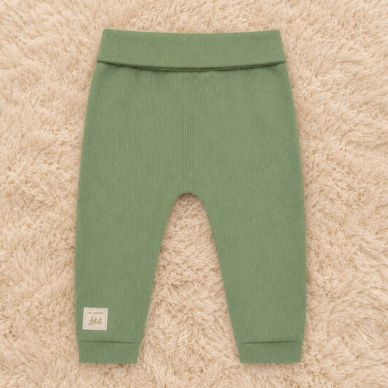 Letut Calça Avulsa Bebê Linha Amamentação em Malha Ribana com Cós Conforto — LT18283 - Image 14