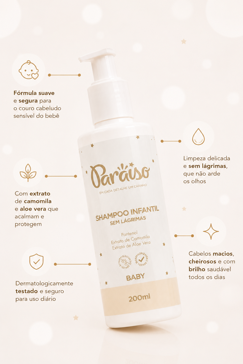Shampoo Infantil Sem Lágrimas Paraiso 200ml - Image 2