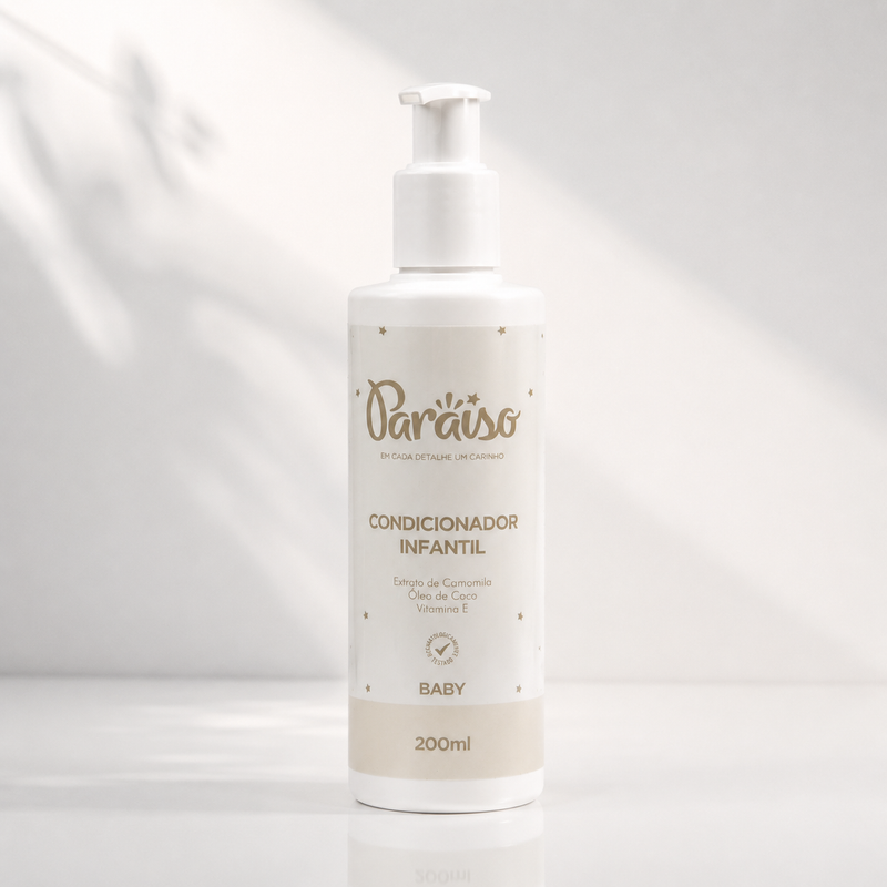 Linha cuidado e carinho Paraiso Baby | Shampoo + Sabonete + Condicionador + Hidratante + Colônia - Image 11