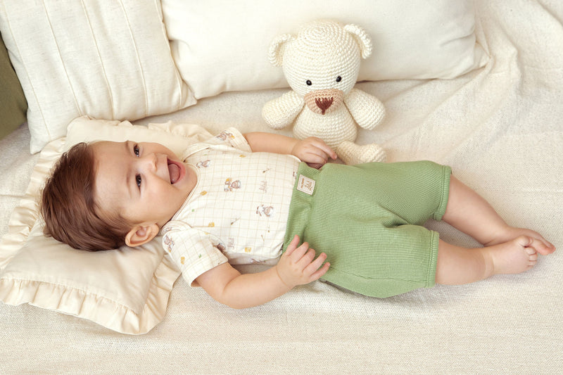 Letut Conjunto em Malha Conforto Estampada com Shorts Texturizado e Bordado — Estilo e Conforto para o Verão - Image 2