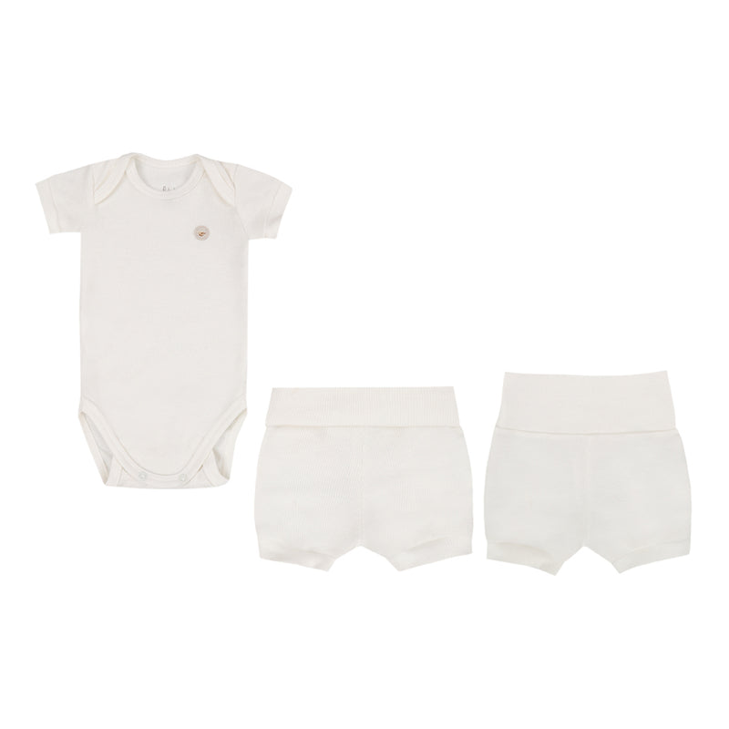 Letut Conjunto Curto Linha Amamentação com Body em Ribana Manga Curta e Shorts com Cós Conforto — Leveza para os Primeiros Dias - Image 11