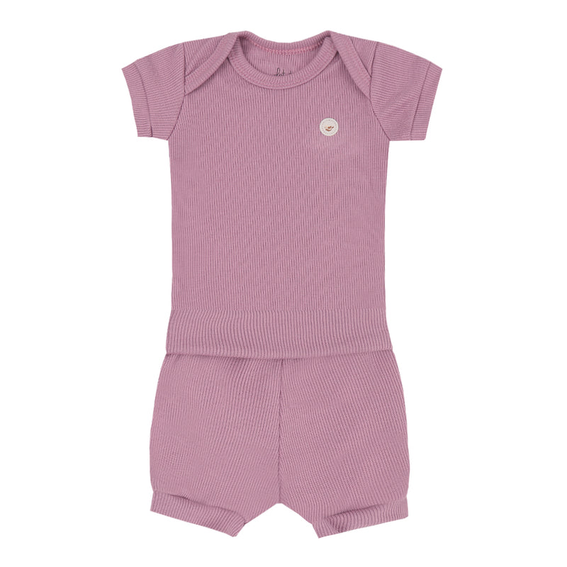 Letut Conjunto Curto Linha Amamentação com Body em Ribana Manga Curta e Shorts com Cós Conforto — Leveza para os Primeiros Dias - Image 8
