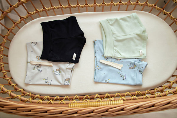 Kit Shorts 2 Peças Malha Ribana Letut Masculino Conforto Bebê