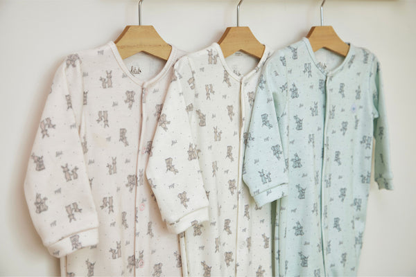 Macacão Longo Amamentação Letut em Malha Ribana para Bebê Unissex