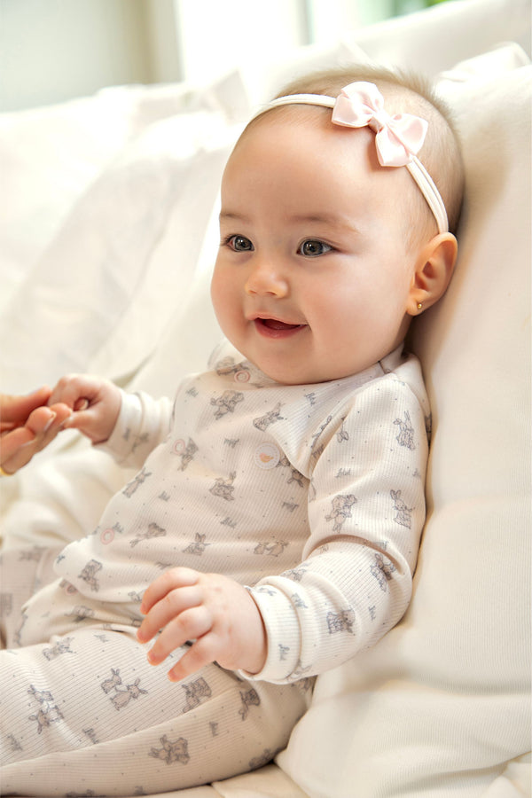 Macacão Longo Amamentação Letut em Malha Ribana para Bebê Unissex